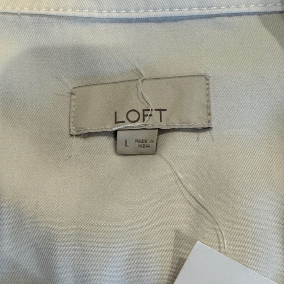 LOFT Off-White Button-Up Jacket - Picture 2 of 5